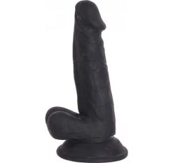Cox Dildo Black Ventouse 17.5 X 3.7 Cm