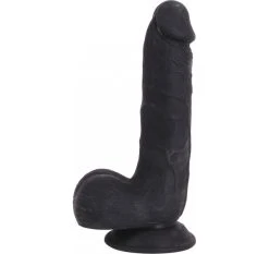 Cox Dildo Black Ventouse 21 X 4.6 Cm - Dildoshop