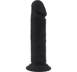 Cox Dildo Black Ventouse Silicone 21 X 4.5 Cm