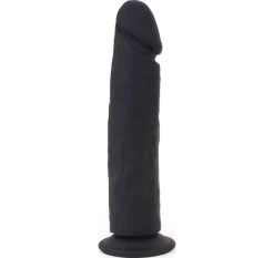 Cox Dildo Black Ventouse Silicone 25 X 5 Cm