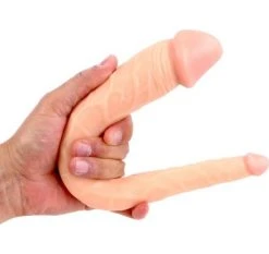 COX DOUBLE DILDO ASYMETRIQUE FLESH