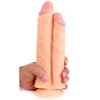 Cox Double Dildo Ventouse Flesh 27 X 8 Cm