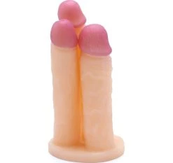 Cox Triple Dildo Flesh L 24 Cm