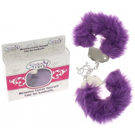 Menottes Metal Et Fourrure Pourpre - Dildoshop 1 Menottes Metal Et Fourrure Pourpre - Dildoshop