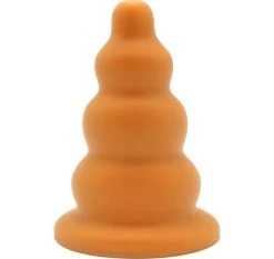 Orgasmic Dildo Plug Gold Play Silicone XL L 20 Ø 10 Cm